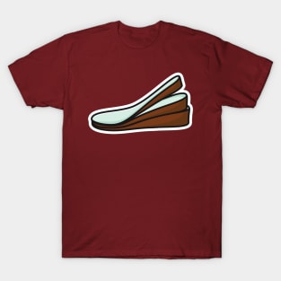 Three-Layered Shoes Arch Support Insoles Sticker vector illustration. Fashion object icon concept. Comfortable shoe arch support insole sticker design icon with shadow. T-Shirt